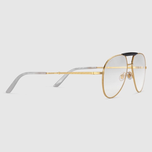 gucci aviator eyeglasses
